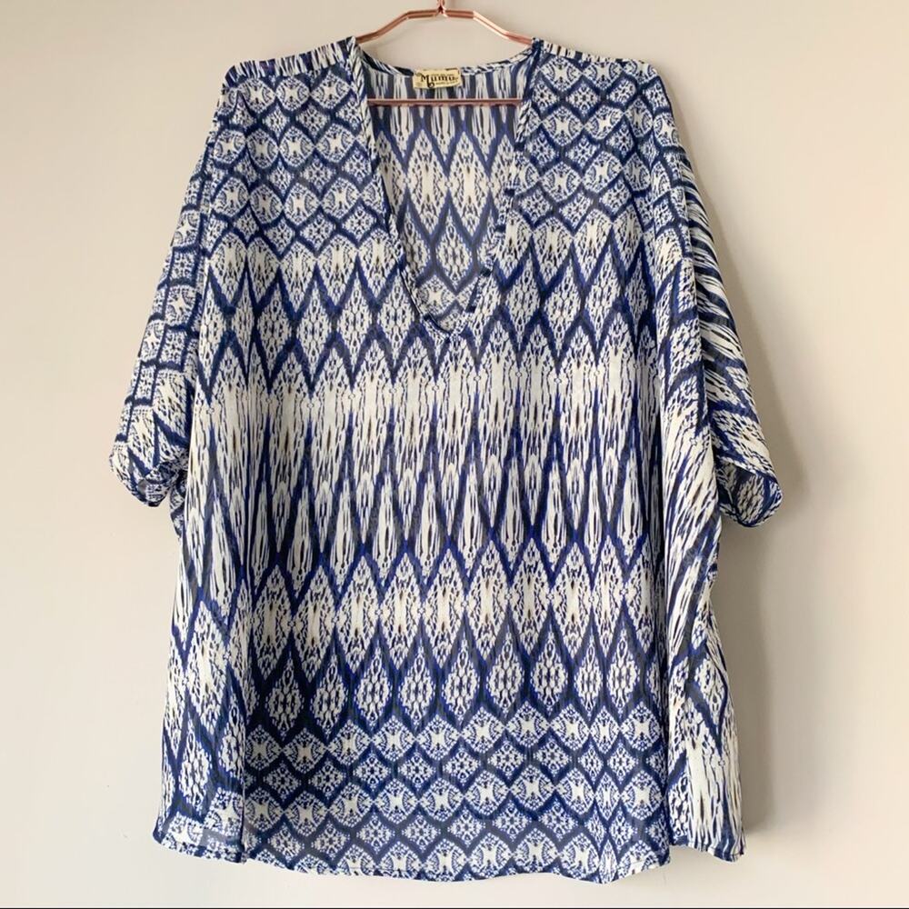 Show Me Your Mumu Ikat Peta Tunic Small